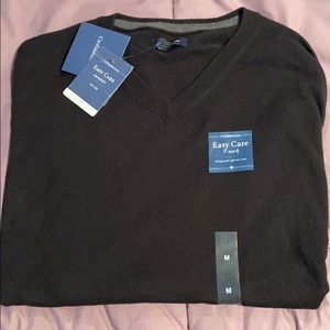 Croft and Barrow Easy Care black V neck sweater.